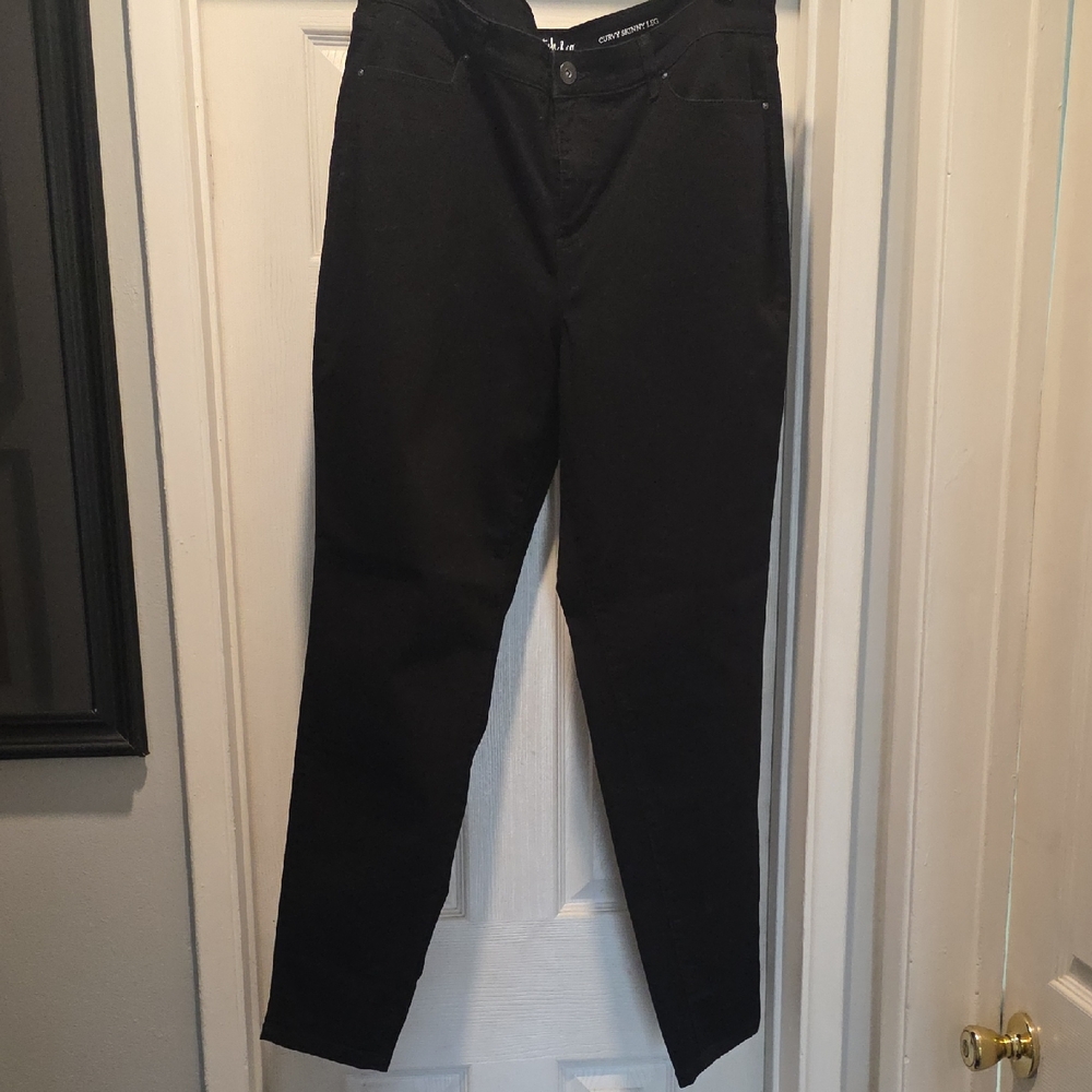 Style & Co. Black Curvy Skinny Leg Jeans